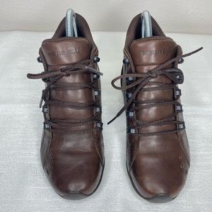 Merrell leather boots size 6/36 lace brown hiking